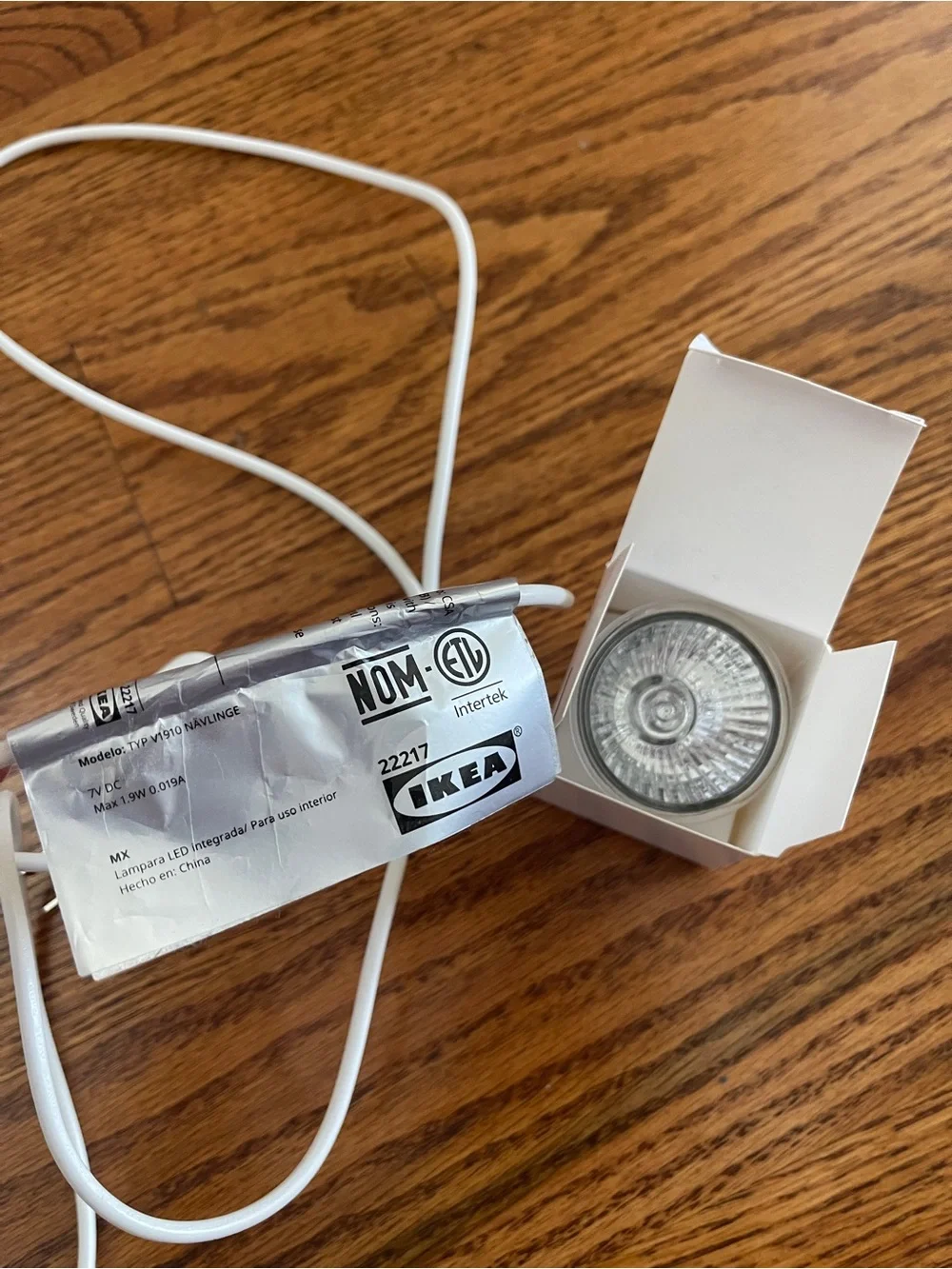 IKEA White Clamp LED Reading Lamp